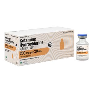 Ketamine HCL Injection, 10mg/mL, 20mL Vial